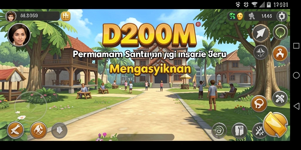 Gameplay seru dan mengasyikkan di D200M.