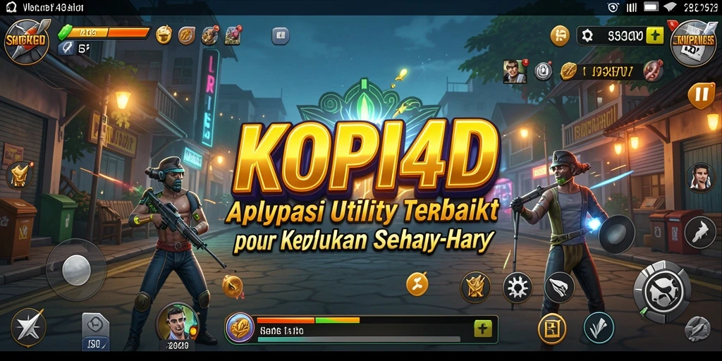 Tampilan utama KOPI4D dengan fitur-fitur Utility yang lengkap.