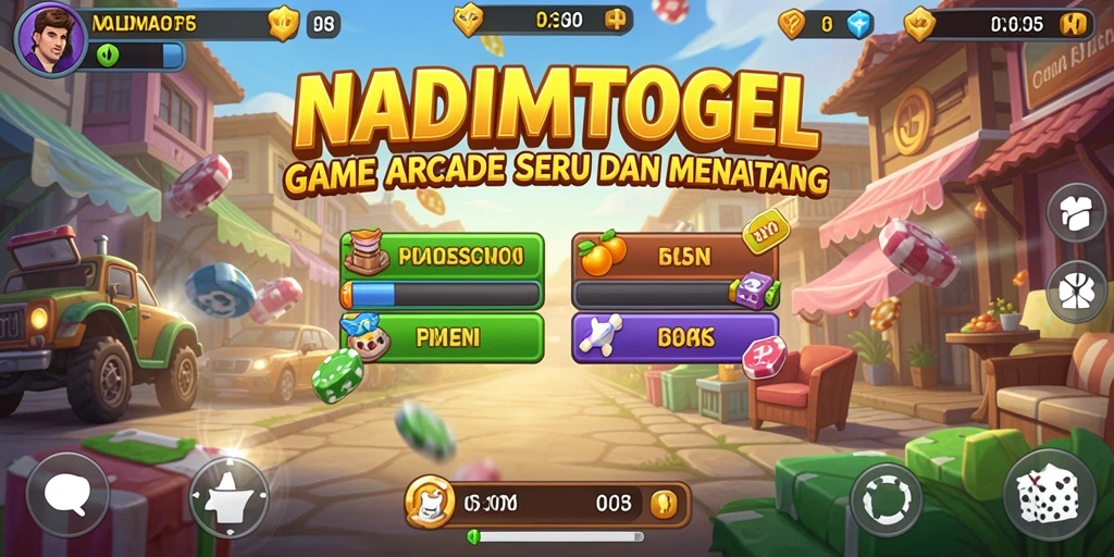 Screenshot menunjukkan aksi seru dalam game Arcade NADIMTOGEL.