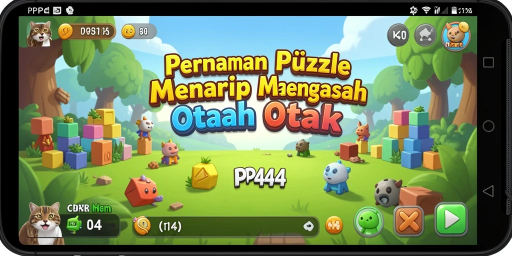 Gambaran gameplay PP444 yang seru dan menantang dalam puzzle.