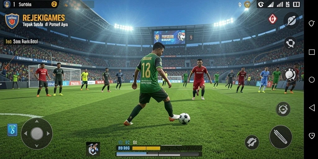 Tampilan gameplay yang mendebarkan dalam REJEKIGAMES.