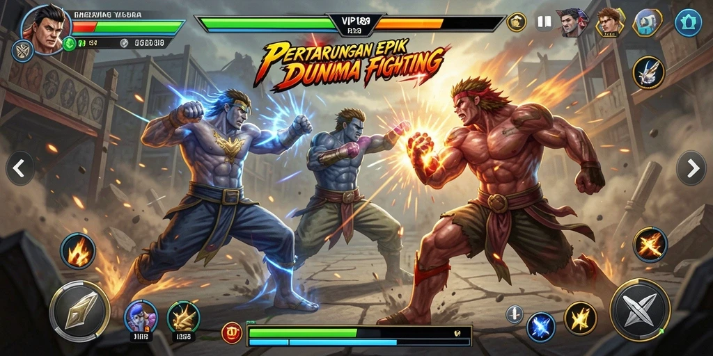 Gameplay seru pertarungan karakter di VIP188.